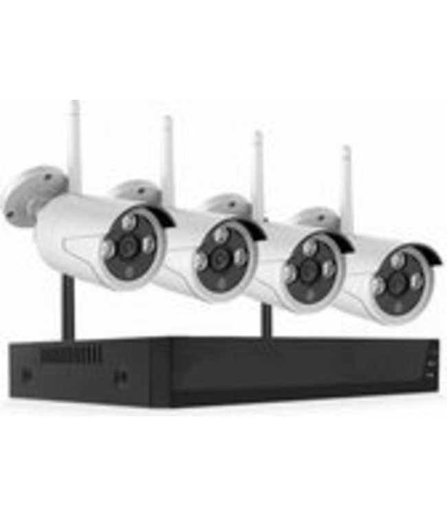 Beveiligingscamera set met 4 Cameras - Nachtzicht - Outdoor Buiten - Home Security Camera Systeem - Wifi Camera Set - - Motion Detector - Beveiligingscamera - 4 Camera’s