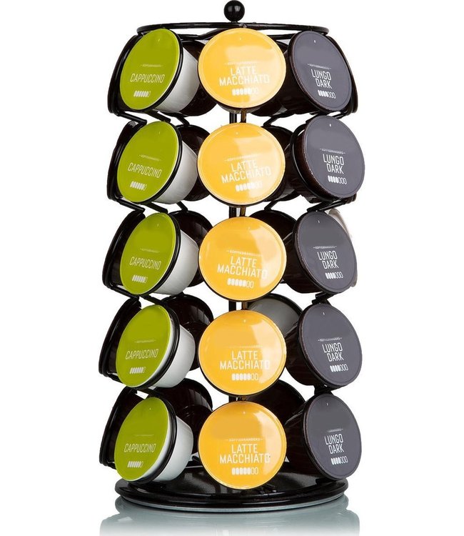 KitchenBrothers KitchenBrothers Capsulehouder - Dolce Gusto - 35 Cups - Draaibaar - Zwart