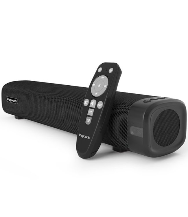 LifeGoods LifeGoods Soundbar - Bluetooth 5.0 - Voor TV & PC & Phone - Zwart