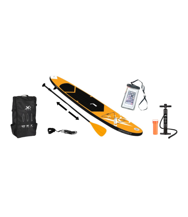 XQ Max 6-delige SUP board met GRATIS Waterproof Telefoonhoesje - 320cm -  Opblaasbaar - Stevige kwaliteit - Max. 150kg