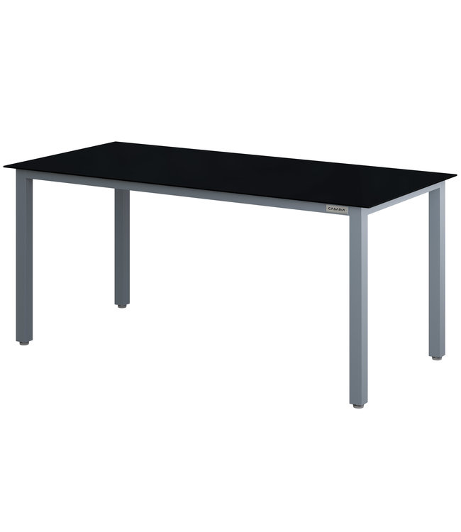 Casaria Tuintafel Bern Zilver Aluminium 190x90x75cm