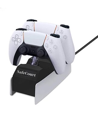 Safecourt Safecourt - PlayStation 5 - Oplaadstation  - USB-c - 2