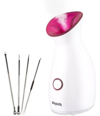 LifeGoods LifeGoods - Gezichtssauna en Gezichtsstomer - met 4-delig Blackhead Remover Set