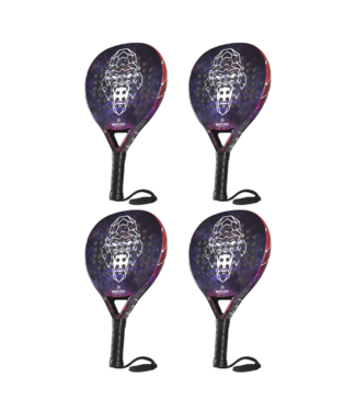 Matchu Matchu Sports - Padel Racket - Gorilla - 3K Carbon - Voordeelset van 4