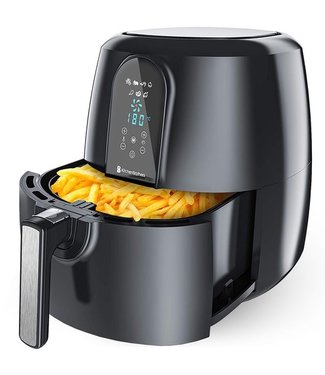 KitchenBrothers KitchenBrothers Airfryer XXL - 1890W - 7,2L - Incl. Kookboek - Zwart