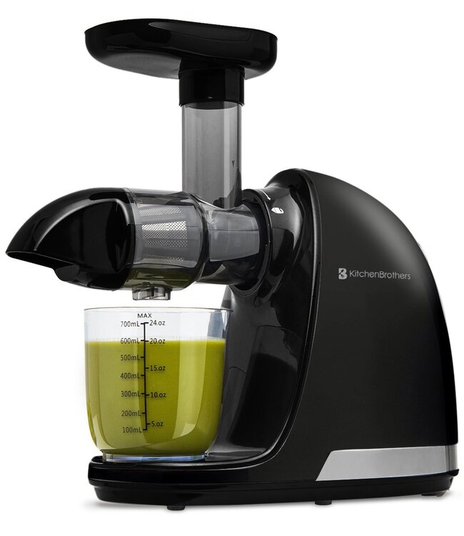 KitchenBrothers KitchenBrothers Slowjuicer - Juicer - 700ml - Zwart - Horizontaal