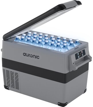 Auronic Auronic Elektrische Compressor Koelbox - Coolbox - 40.5L - 12V en 240V - Grijs