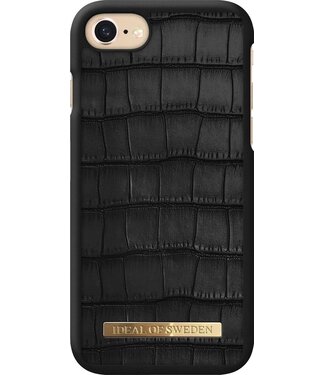 iDeal of Sweden iDeal of Sweden Fashion Case Capri Black Croco iPhone 8/7/6/6S