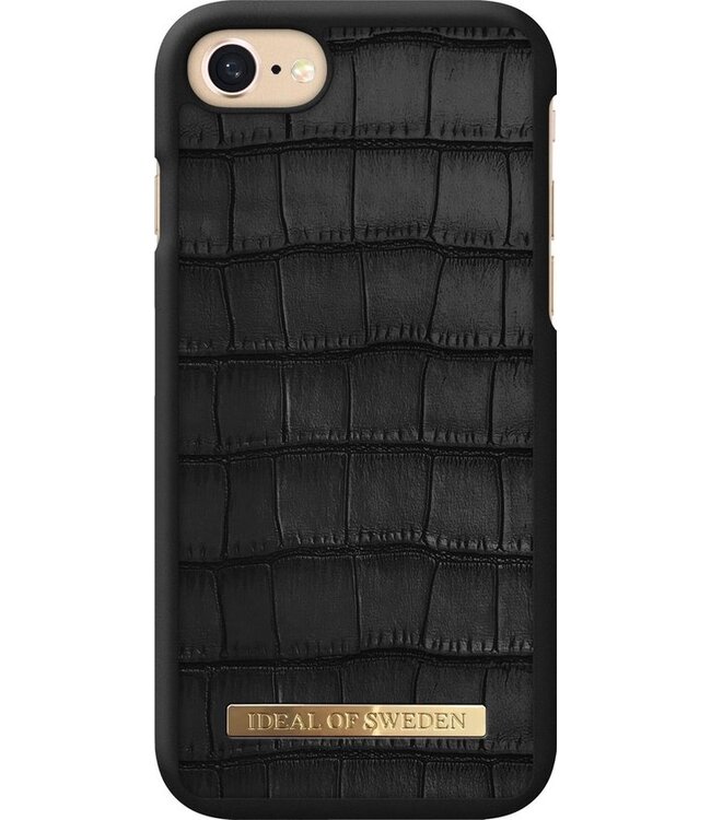 iDeal of Sweden Fashion Case Capri Black Croco iPhone 8/7/6/6S