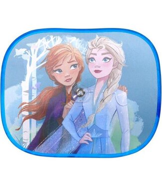 Frozen Set van 2x stuks Disney Frozen auto zonneschermen 44 x 36 cm - Autozonneschermen Anna en Elsa voor kinderen
