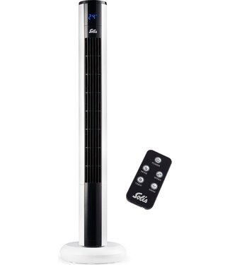 Solis Solis Easy Breezy 757 Torenventilator - Ventilator Staand met Afstandsbediening - Timerfunctie - 44,8 dB - 91 cm Hoog - Wit
