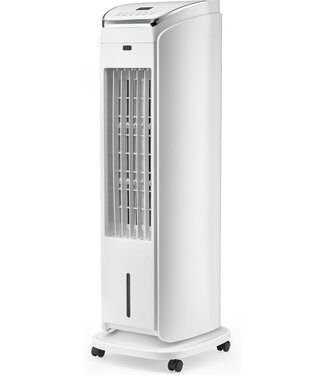 Solis Solis Cool Air 7587 Aircooler - Mobiele Luchtkoeler zonder Afvoer - Ventilator Staand - Met Afstandsbediening - Luchtkoelers met Water - Wit