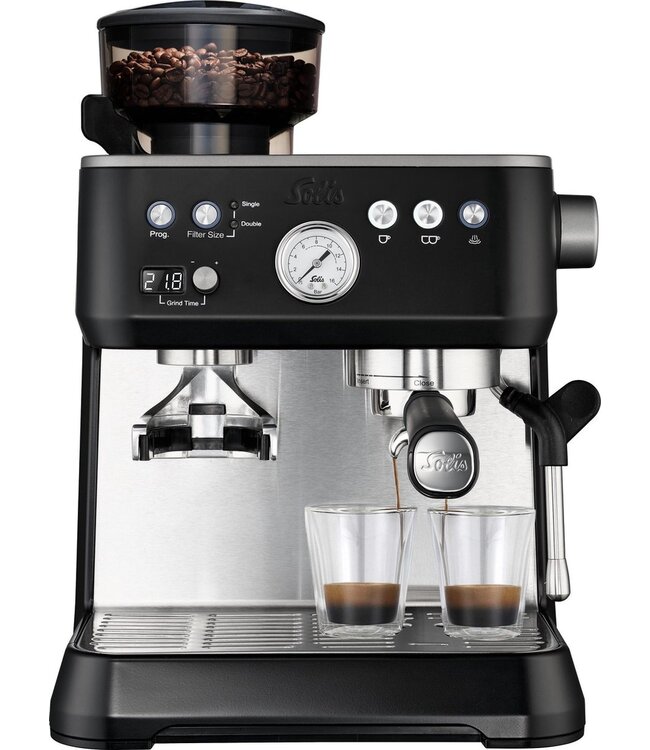 Solis Solis Grind & Infuse Perfetta 1019 Espressomachine met Bonen - Zwart - 2.6L waterreservoir