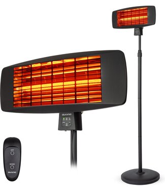 Auronic Auronic Terrasverwarmer - 2000W - Hangend en Staand - Zwart