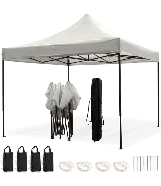 LifeGoods LifeGoods Partytent - 3x3 m - Easy Up - Wit