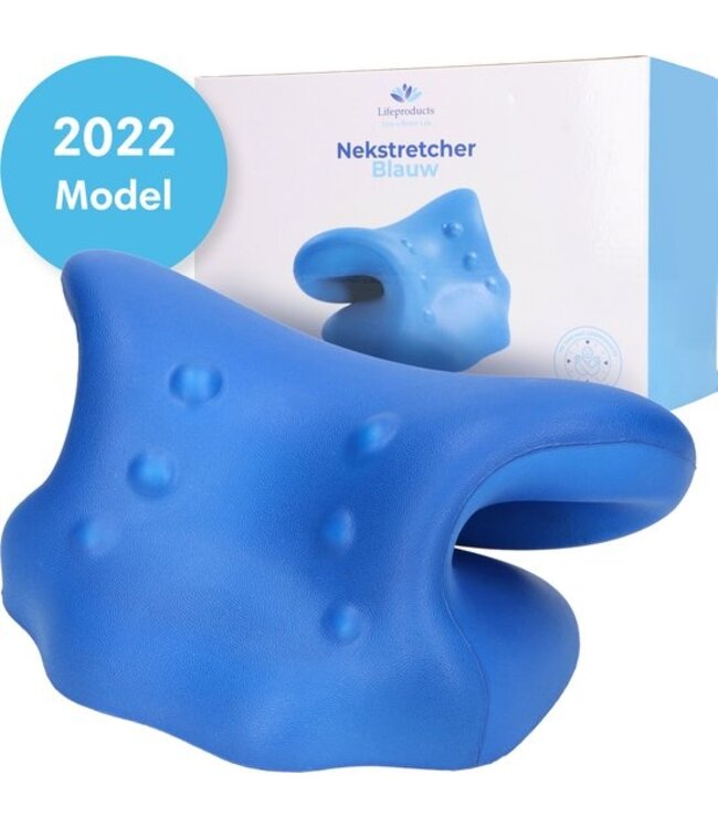 LifeProducts Lifeproducts Nekstretcher - Massagekussen - Blauw