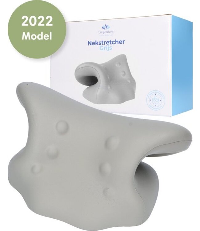 Lifeproducts Nekstretcher - Massagekussen - Grijs