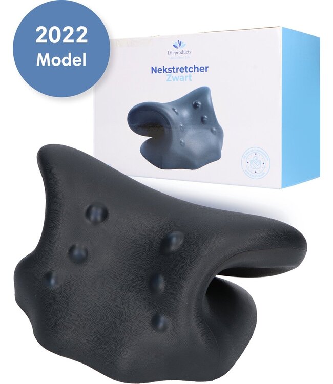 Lifeproducts Nekstretcher - Massagekussen - Zwart