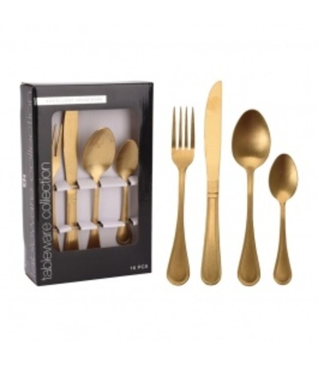 Tableware Collection Bestekset - 16 delig - Antiek Goud