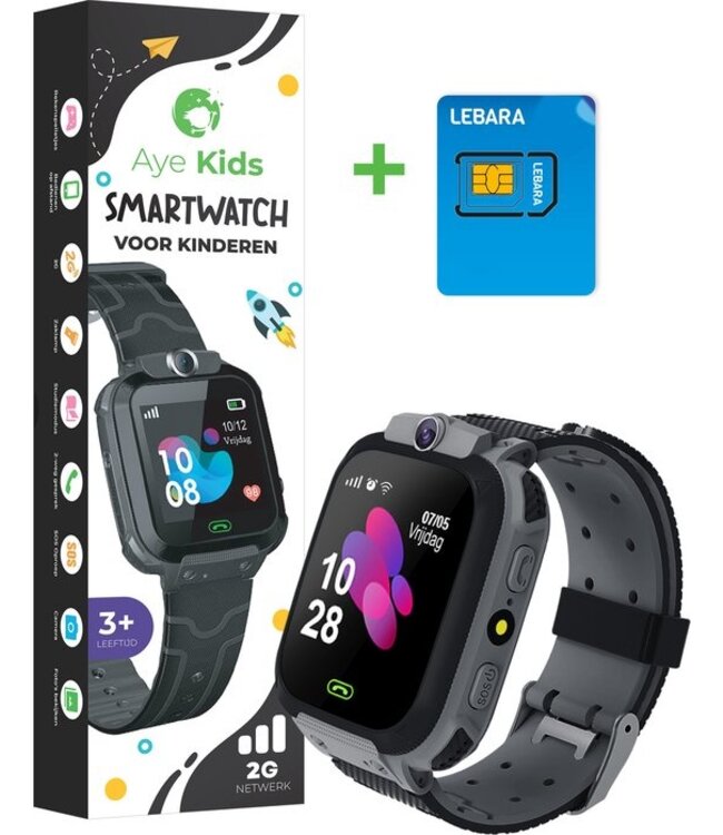 Koop Tweedekans AyeKids Kinder Smartwatch Bel Functie SOS Knop
