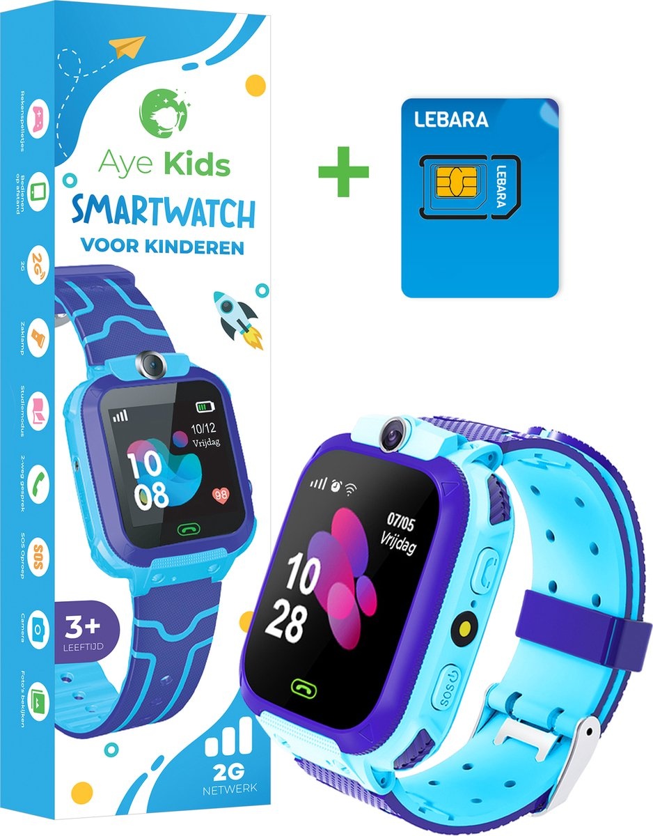 Koop Tweedekans AyeKids Kinder Smartwatch Bel Functie SOS Knop