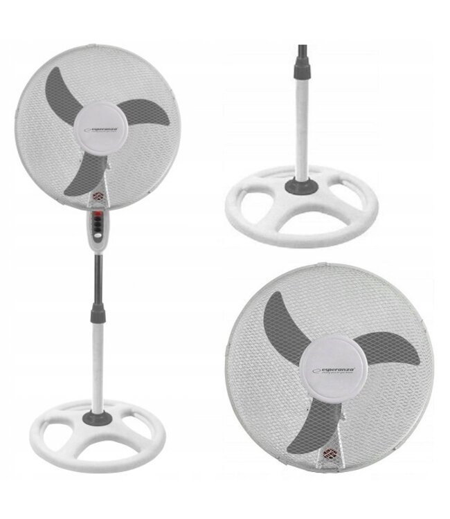 Esperanza - Ventilator - Staande ventilator - Statief ventilator - Typhoon - Wit - Ventilator voor woon en slaapkamer