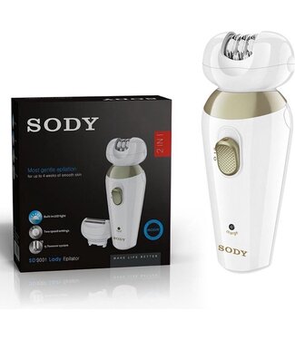 SODY SODY Epilator en scheerapparaat 2in1 - Snel resultaat voor gladde huid - Epileerapparaat - Scheerapparaat - unisex scheerapparaat - trimmer/epilator - precisietrimmer  - Pijnloos scheren