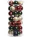 Decoris Decosis Kerstballen Mix - 49 stuks - ø 6cm - Glas - Rood & Groen