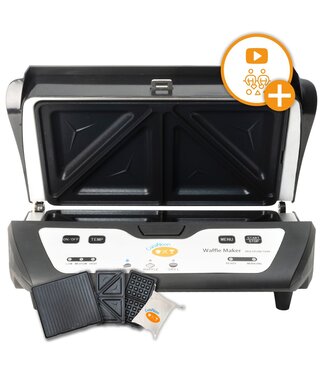 CuisiNoon CuisiNoon® - Multifunctionele Wafelijzer, Tosti Apparaat en Grill Apparaat