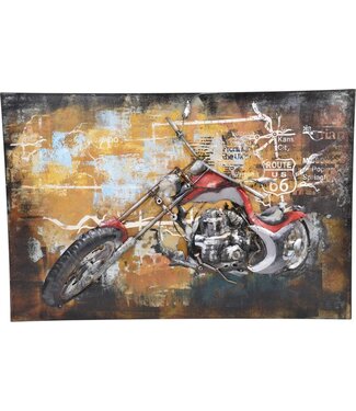 Noach Wandbord Rode Motor 94 x 63 cm