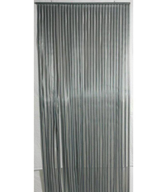 Deurgordijn PVC Tris - 90x220 cm - Antraciet/Grijs