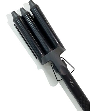 Fineza Fineza Wafeltang 25mm - Keramisch Haar Kruller met 10 Temperatuurstanden - Zwart