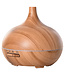 HOMdotCOM HOMdotCOM Aroma diffuser luchtbevochtiger - 7 kleuren LED - thuis of kantoor - 400 ml naturel