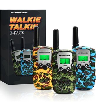 MM Brands MM Brands Walkie talkie voor Kinderen en Volwassenen - Portofoon - Set van 3