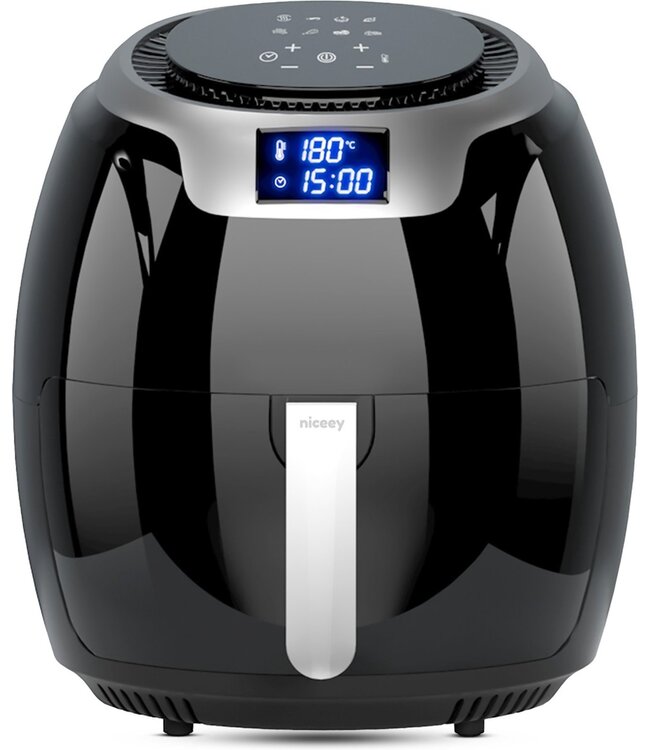 Niceey Airfryer XXL - Heteluchtfriteuse - 8L - 1800W - Zwart