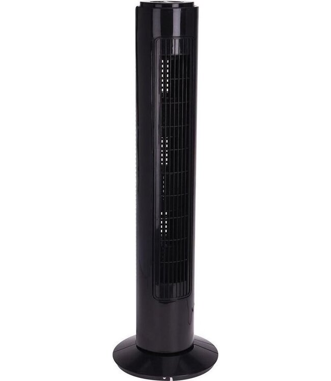Parya Home - Torenventilator - Fan - Ventilator - Verkoeling - 73cm - 3 snelheden - Zwart