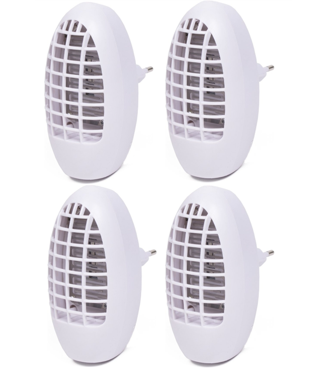 Benson Bellson Plug-In Anti-muggenlamp - 4 STUKS - insecten - UV-licht - Voor in het stopcontact