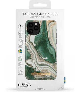 iDeal of Sweden iDeal of Sweden iPhone 11 Pro Backcover hoesje - Golden Jade Marble