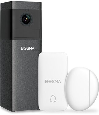 Bosma Bosma - X1-2DS - WiFi - Beveiligingsset voor binnen - Met sensoren - 1080P Full HD - 156° kijkhoek - Wit