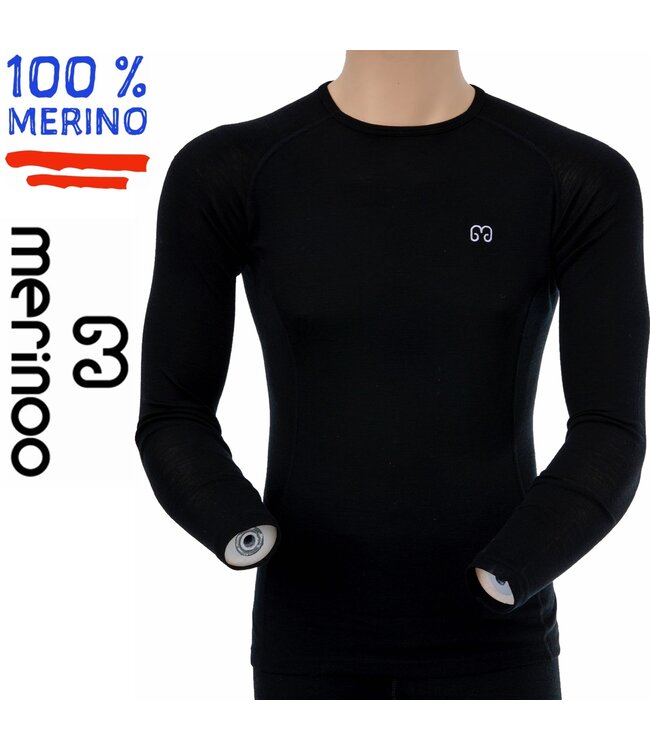 Merino Thermoshirt - Dames - Maat M - (100% merinowol)