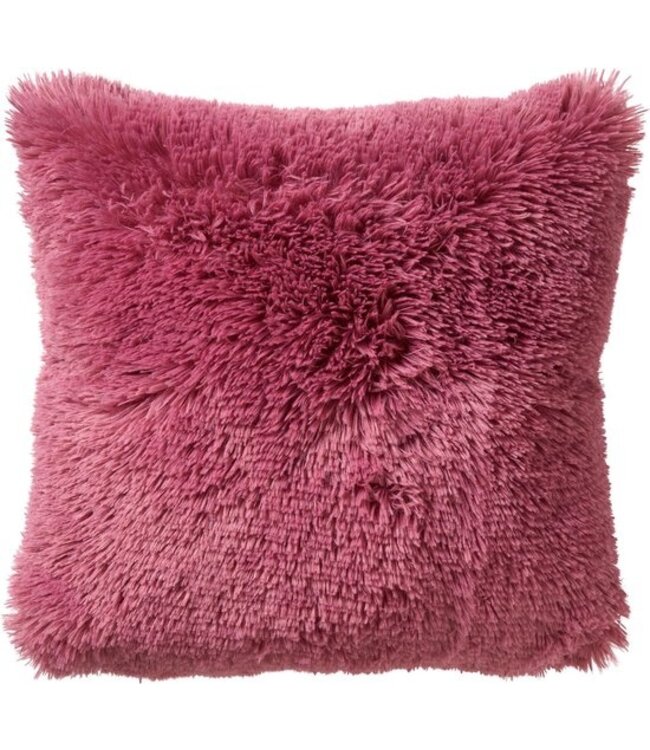 Dutch Decor - Fluffy Kussenhoes - 60x60 cm -  Roze