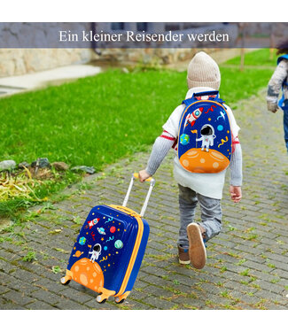 Coast Coast Children's Bagage - kinderkoffer en rugzak blauw