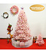 Coast Coast 180 cm kerstboom Fir Tree With Metal Stand Art Tree Christmas Pink