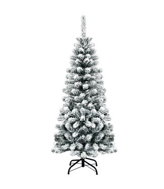 Coast Coast 135 cm kunstmatige kerstboom met sneeuw bedekte flip-on flap met premium PVC-naalden