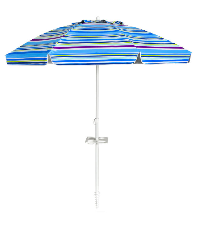 Coast Strandparasol Parasol - 220 cm - Blauw