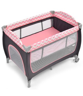 Coast Coast Babybed - Opvouwbaar - Reiswieg - Max. 9 kg - 125 x 65 x 76 cm - Roze