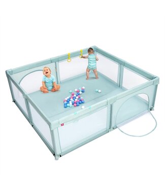 Coast Coast Baby Playpen voor peuters met 50 gameballen en ademende netwerkblauw