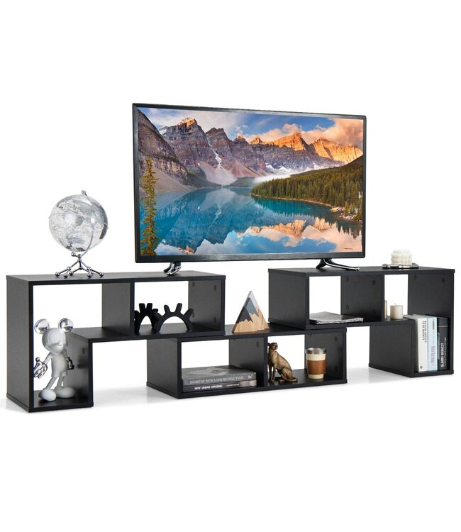 Coast TV-meubel met Vakken - 3-delig - Vrije combinatie - Zwart