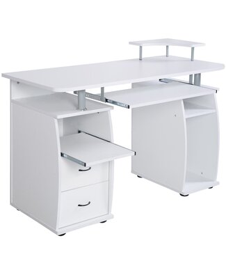 Coast Coast Bureau met 2 Opbergkasten - Max. 110 kg - 120 x 55 x 85 cm - Wit