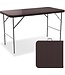 LifeGoods LifeGoods Klaptafel  Inklapbare Tafel 120 cm  Campingtafel  4 Personen  Bruin